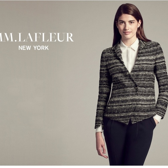 MM Lafleur The Wells Tweed Blazer Jacket - Picture 2 of 9